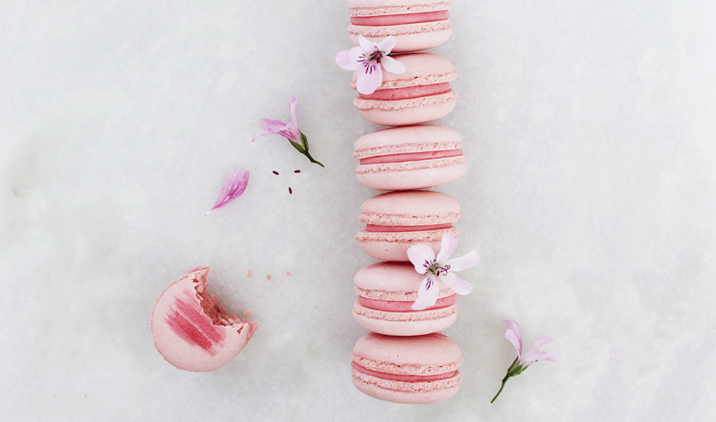Hindbærmacarons med lakrids