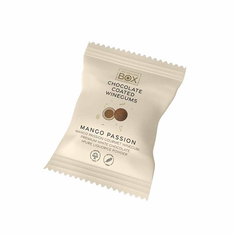 box the original flowpack mango passion lakrids individuelt indpakket slik kontor firma
