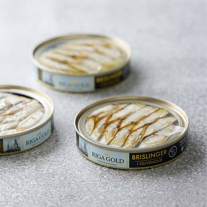 riga gold brislinger i olivenolie grøndals nordens sardin