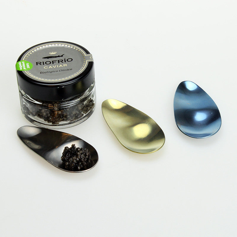 Caviar Spoon, i kohorn og nu Verdens premiere på Caviar-ske i titanium.