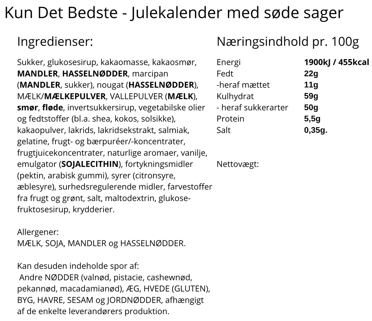 Kun Det Bedste - Julekalender Hjemstavn.
