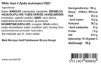 Xocolatl - Hvid hjerteæske, 4stk.