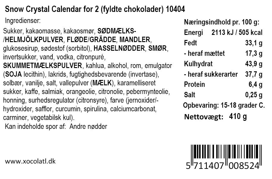 Xocolatl - Chokoladejulekalender til deling