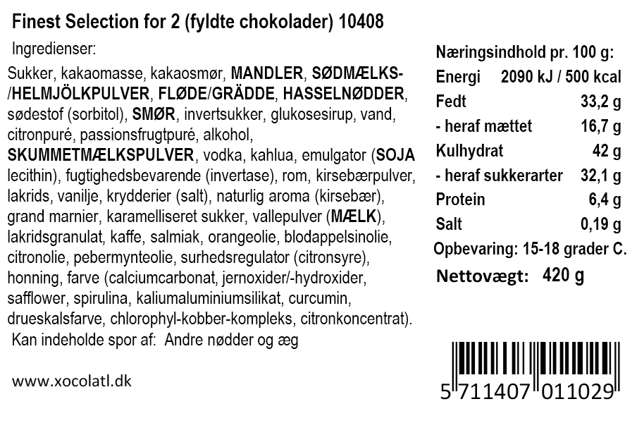 Xocolatl - Rund Chokolade Julekalender til deling
