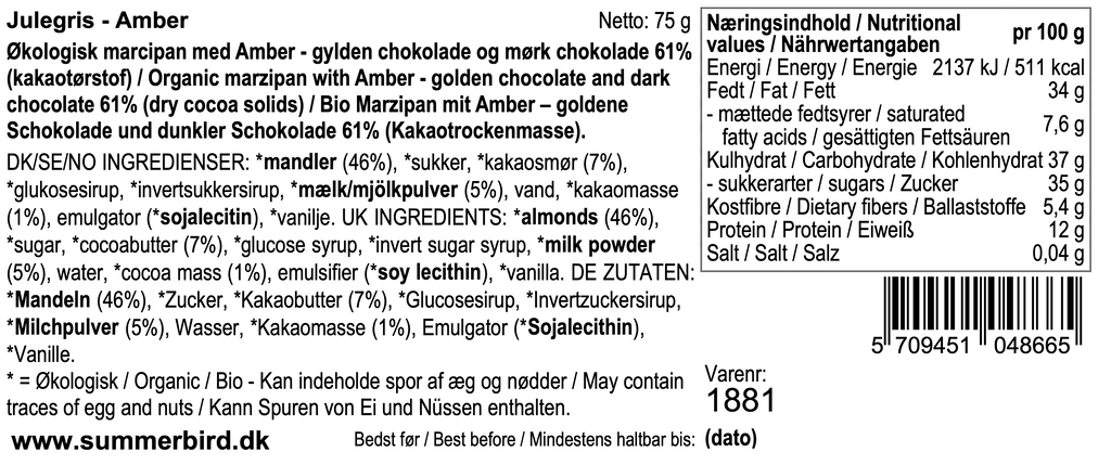 Summerbird - Amber julegris