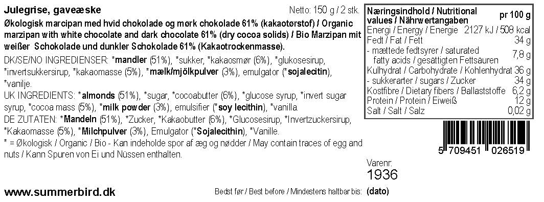 Summerbird - Julegrise gaveæske