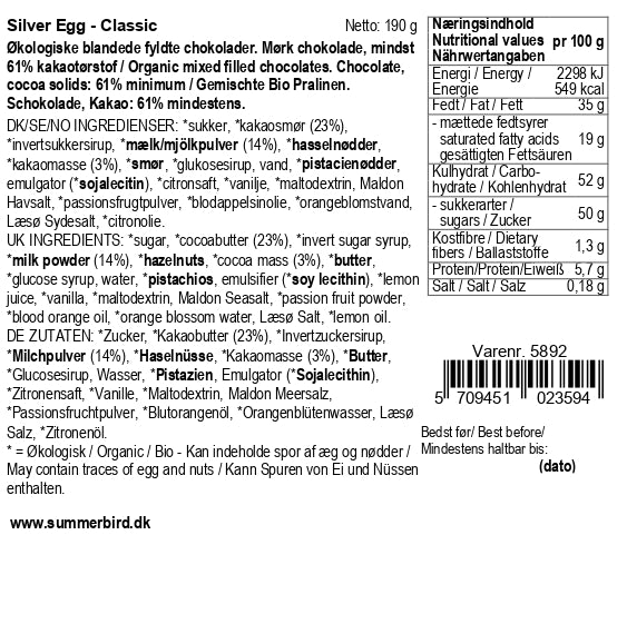 Summerbird - Sølv påskeæg classic