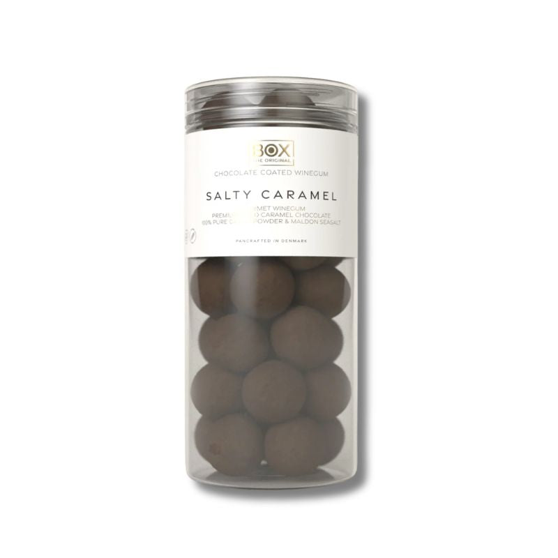 box the original salty caramel large vingummi chokolade køb 