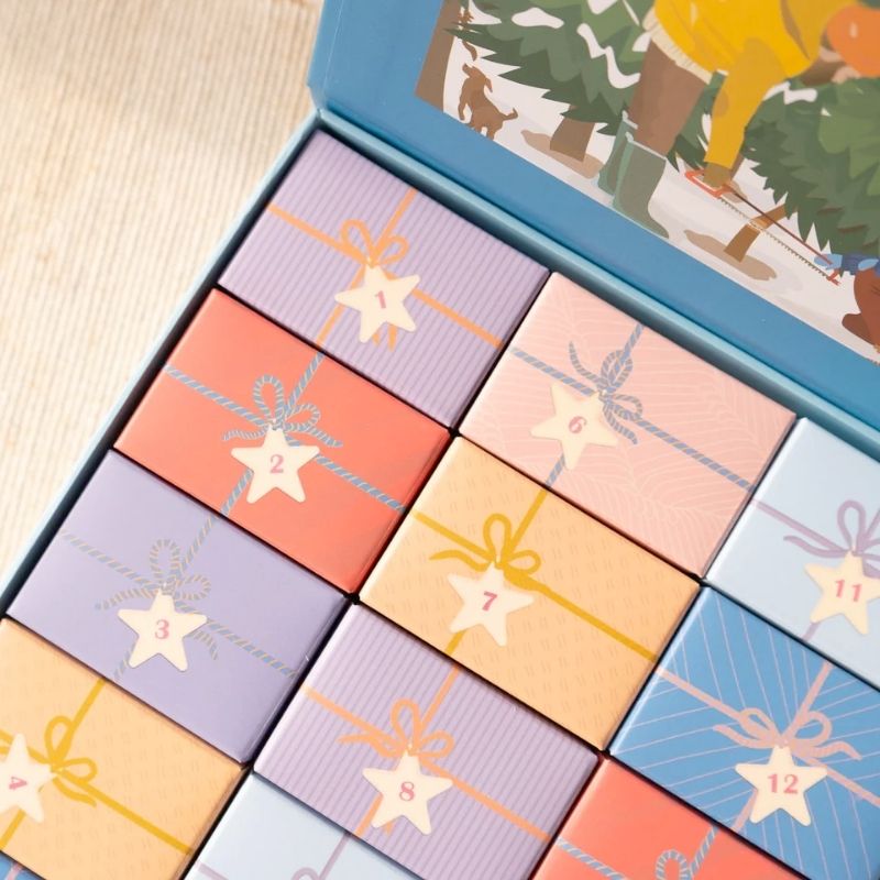jul kalender puslespil 2025 1000 brikker dansk design