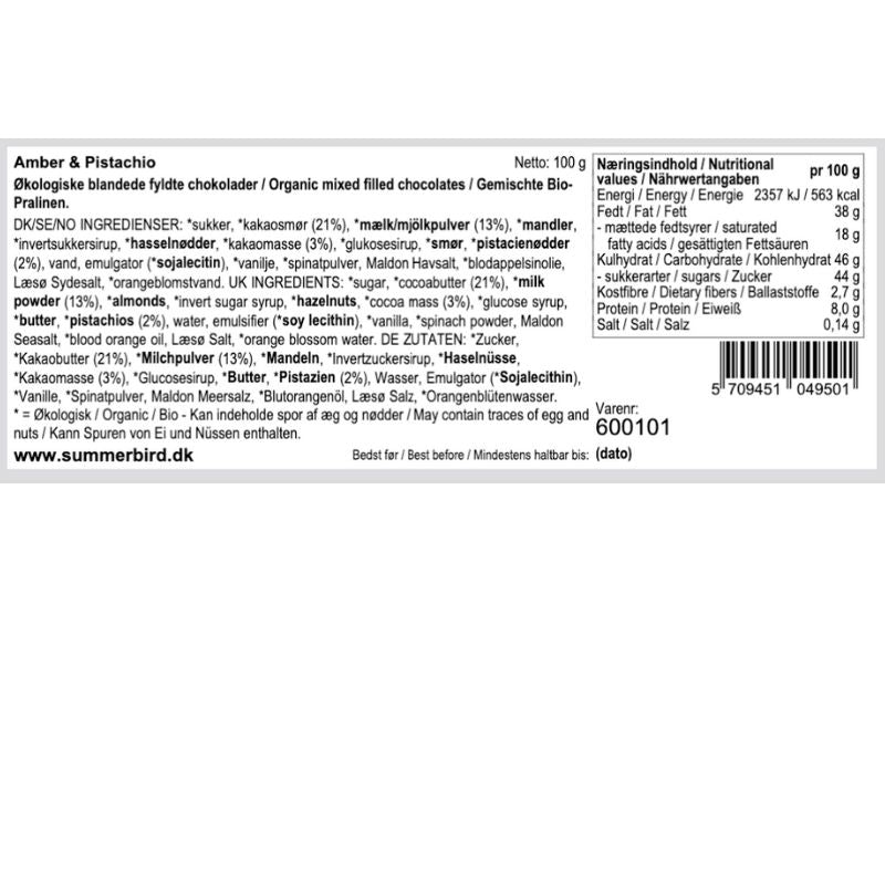 Summerbird - Amber & Pistachio Gaveæske