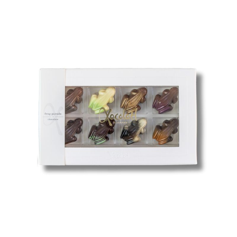 xocolatl frog parade chokolade chokoladefrøer frøer 