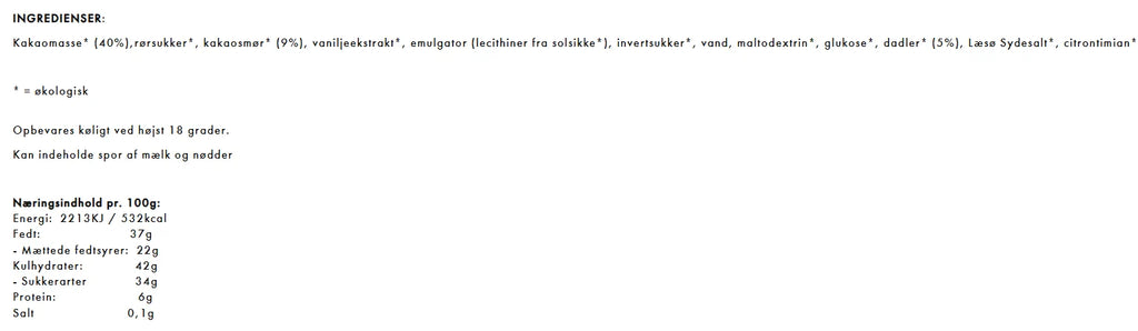 Anker Chokolade - Flowpacks - Dadel 40 stk.