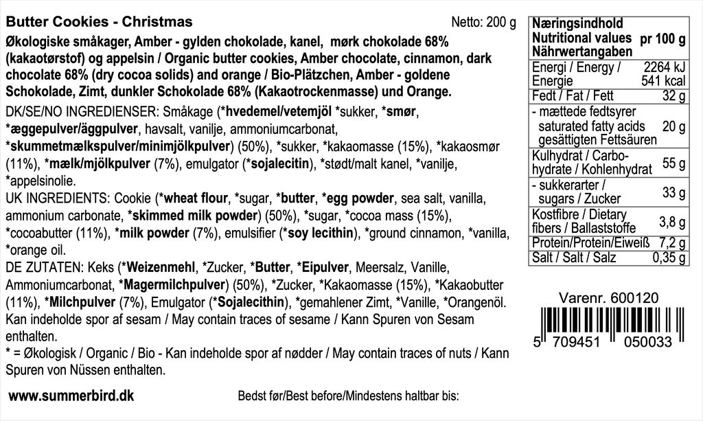 Summerbird - Butter cookies christmas