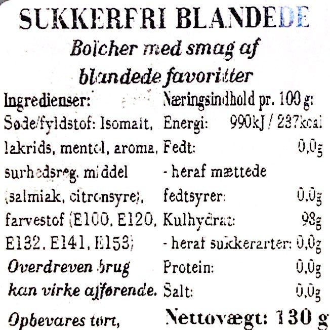 Almuegaarden – Blandede bolcher - Sukkerfri