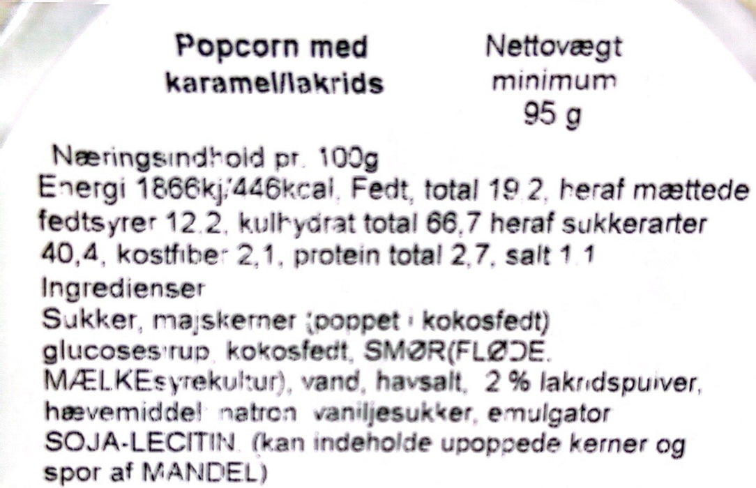 NoCrap Gourmet Popcorn - Lakrids