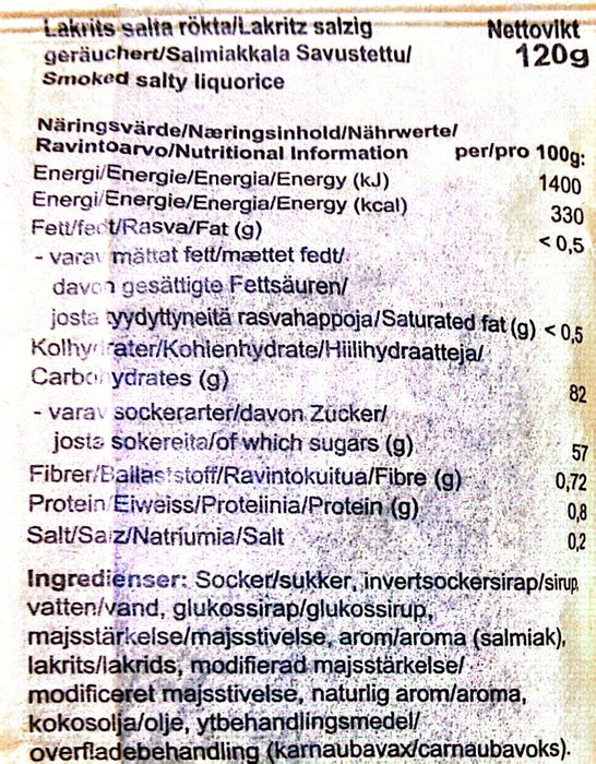 Kolsvart - Røgede Lakrids Fisk