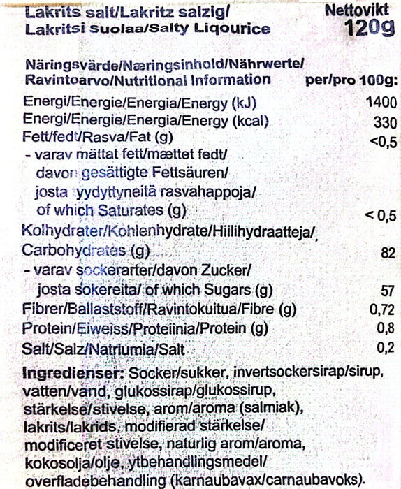 Kolsvart - Salte Lakrids Fisk