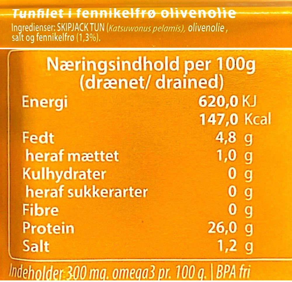 GRØNDALS - Tunfilet m. Fennikel