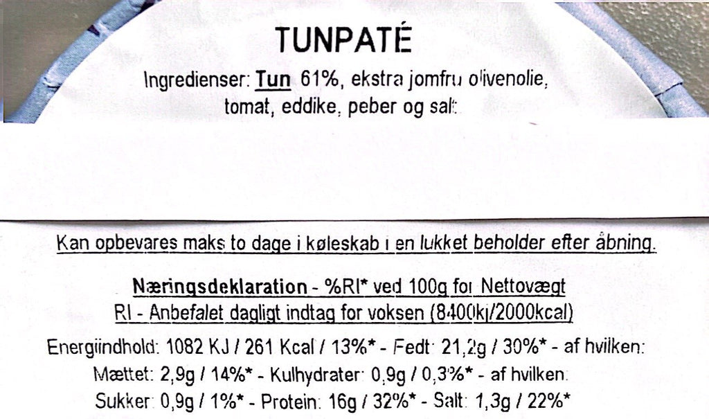 GRØNDALS - Tunpaté med olivenolie