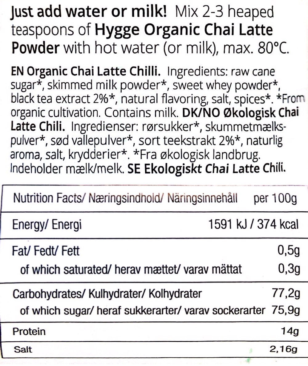 HYGGE! - CHAI LATTE  - Chilli