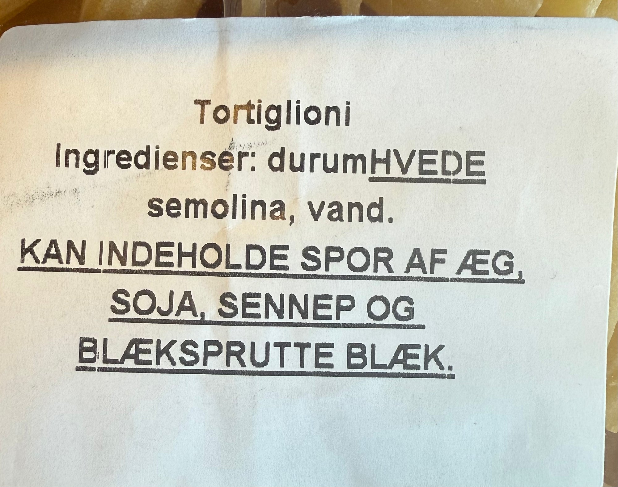 BELLA ITALIA - Tortiglioni