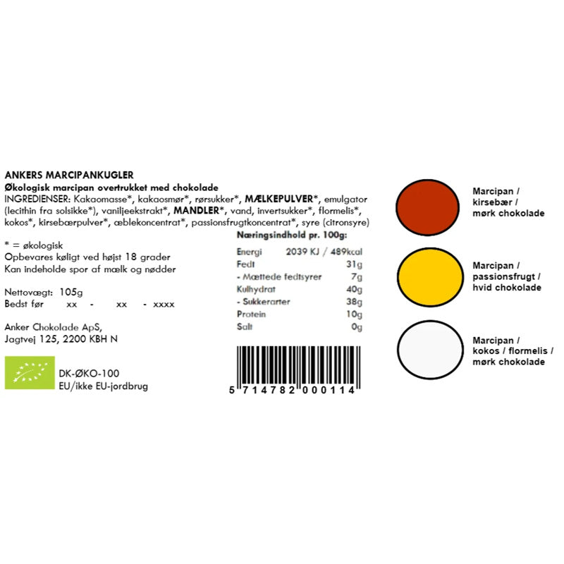 Anker Chokolade - Ankers Marcipankugler