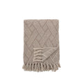 Ghina plaid fra Bloomingville tæppe natur