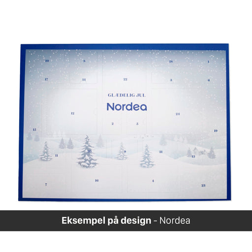 Julekalender 24 låger private label specialdesign logo Nordea