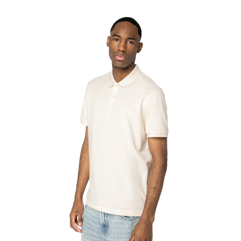 Custom Collection - Poloshirt råhvid, mand
