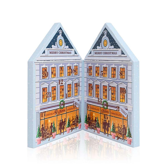 Sv. Michelsen - Julekalenderhus med Chokolade, Blå