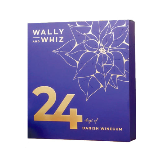 Gourmetvingummier julekalender 2024 fra Wally and Whiz - 24 days of danish winegum