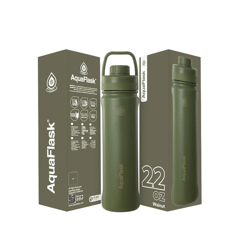 AquaFlask Sports Bottle – Walnut – 650 ml