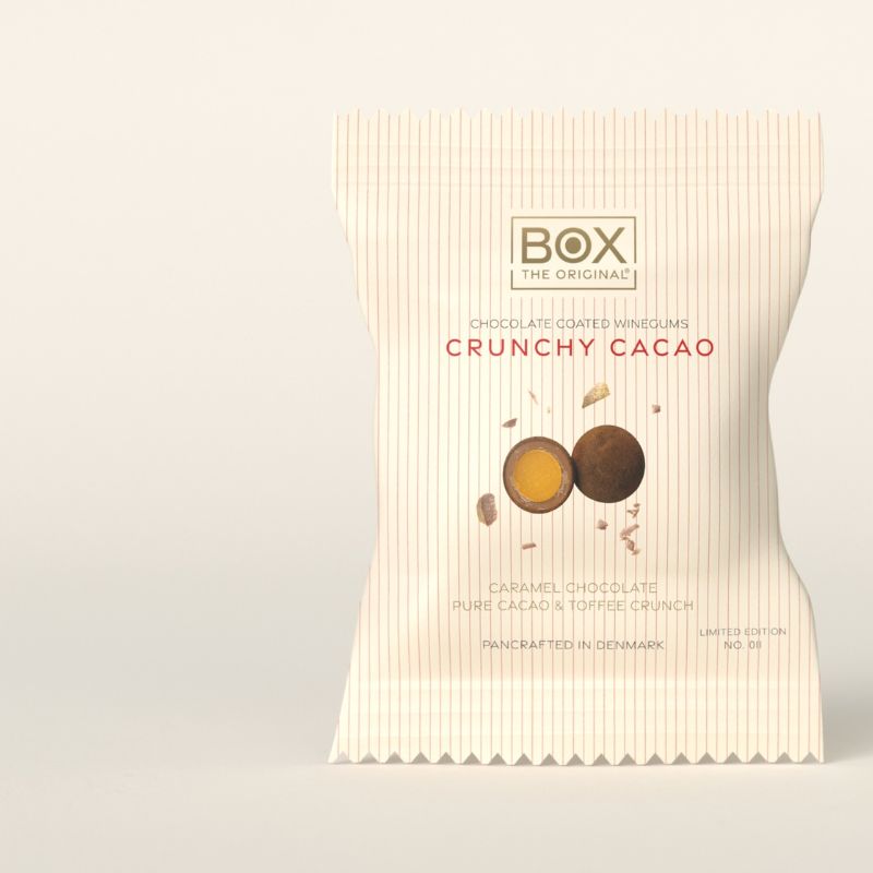 Box The Original Crunchy Cacao two pack, solgt som 50 individuelt indpakkede pakker