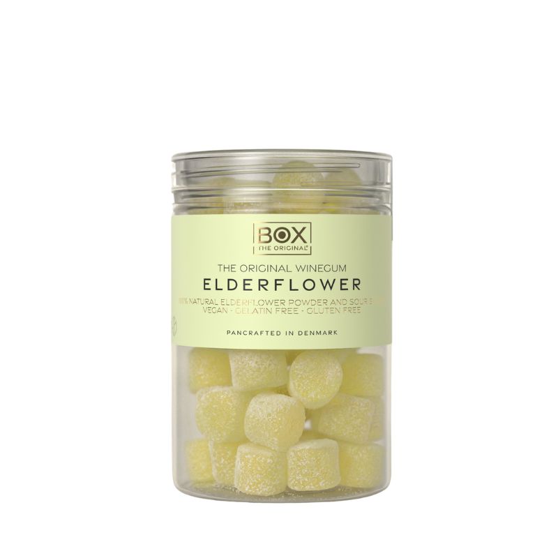 Box The Original hyldeblomst gourmetvingummi i tube med 170 g