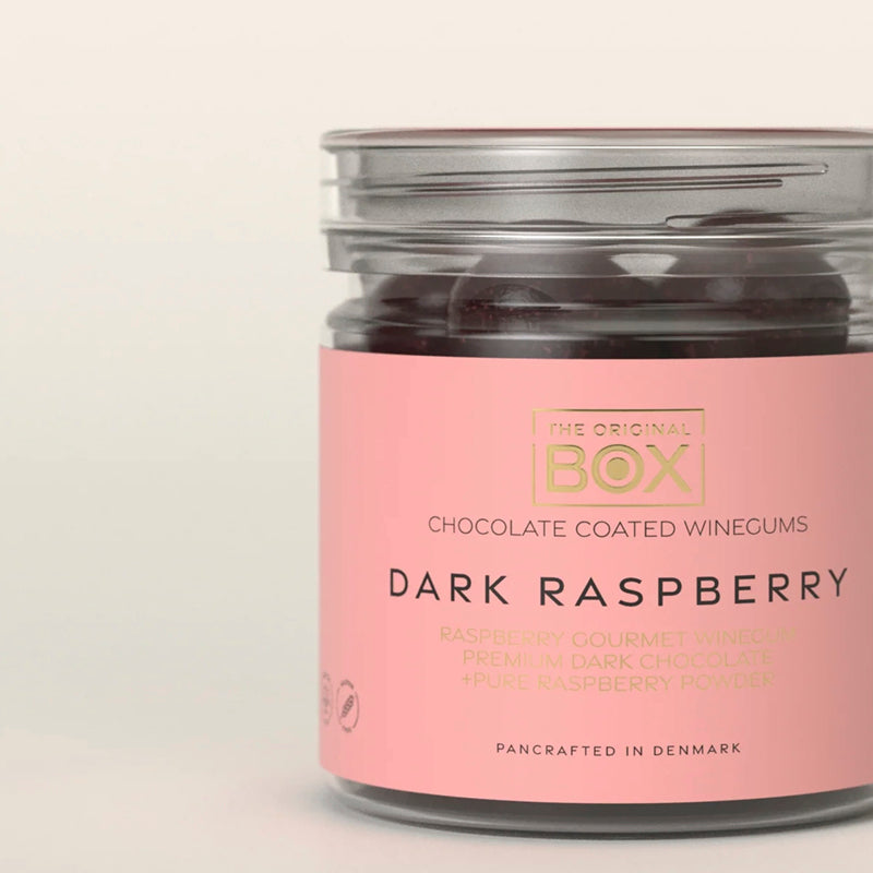 theboxoriginal raspberry vingummi chokolade raspberry