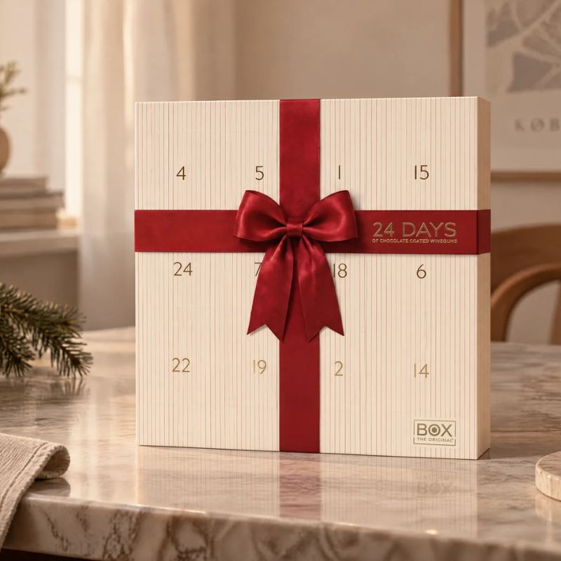 box the original chocolate coated winegums julekalender 2025
