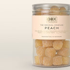 Box The Original fersken gourmetvingummi i tube med 170 g