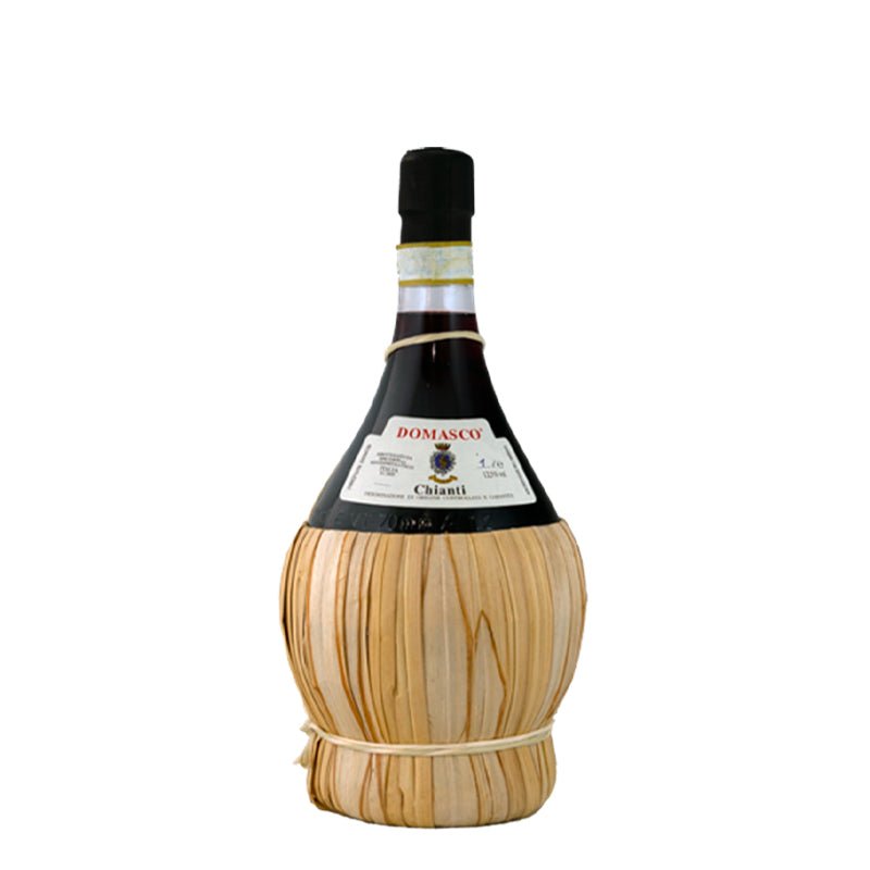 bastflaske rødvin italiensk retro