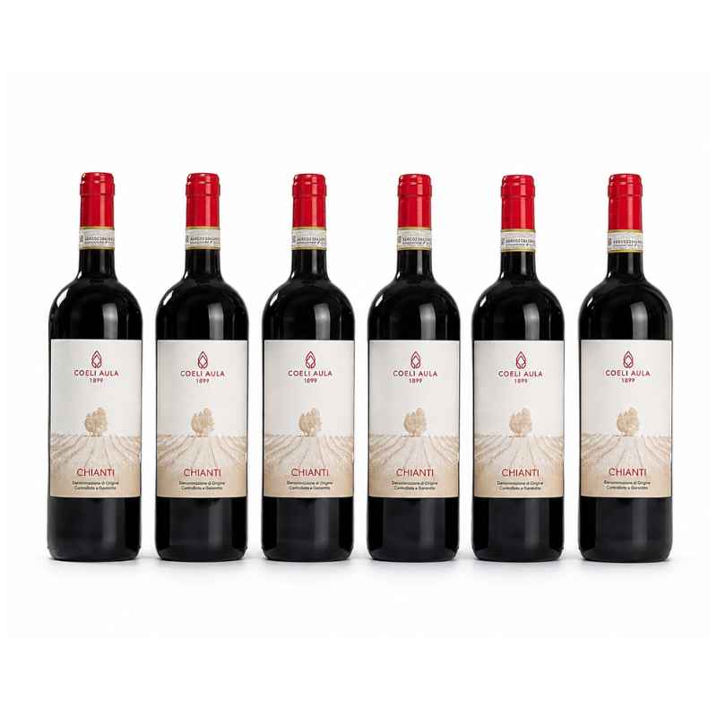6 flasker Coeli Aula Chianti 2023 DOCG italiensk rødvin