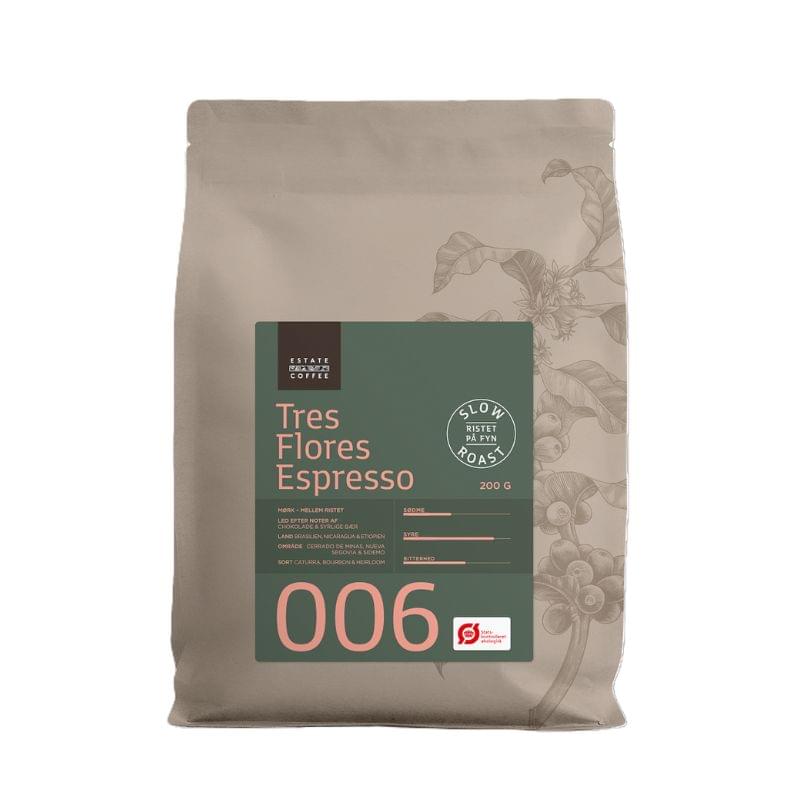 Estate Coffee - Tres flores espresso kaffebønner økologisk