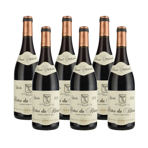 grand millesime cotes du rhone 6 flasker