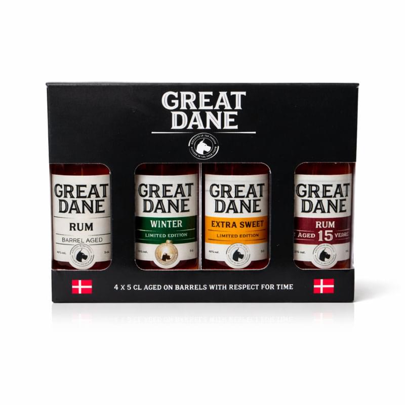Great Dane Rum - 10 years - I gaveæske - Sød Dansk Rom – Kun Det Bedste ...