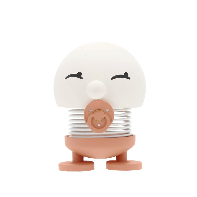 Hoptimist med lyserød sut babyshower gave