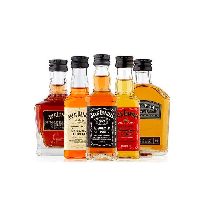 Jack Daniels - Gaveæske, 5 x 5 cl