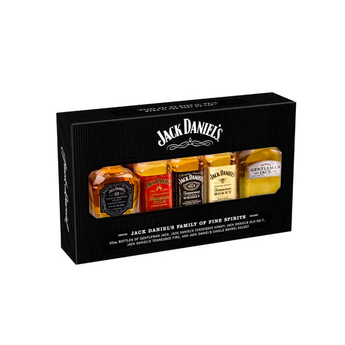 Jack Daniels - Gaveæske, 5 x 5 cl