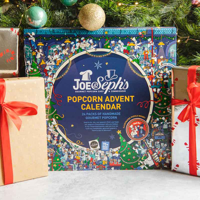 Joe and Seph popcorn julekalender 2024 advent