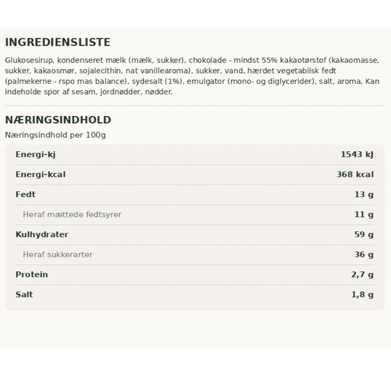 Karamel Kompagniet - Karmelbar med chokolade & sydesalt
