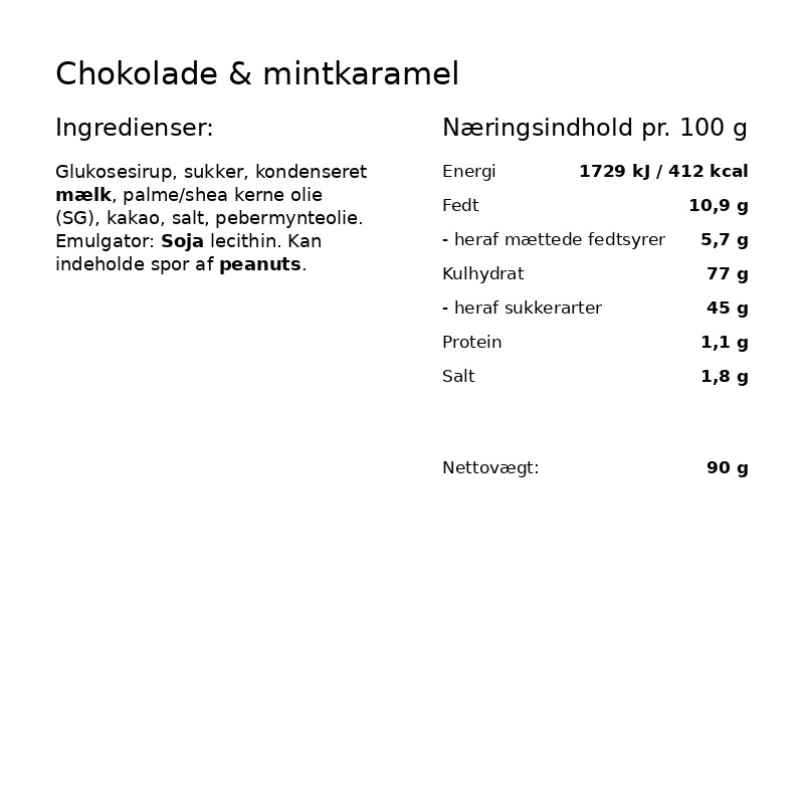 Karamelleriet - Choko-Mint