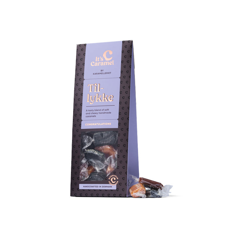 karamelleriet tillykke gaveæske fødselsdag bryllup konfirmation søde sager