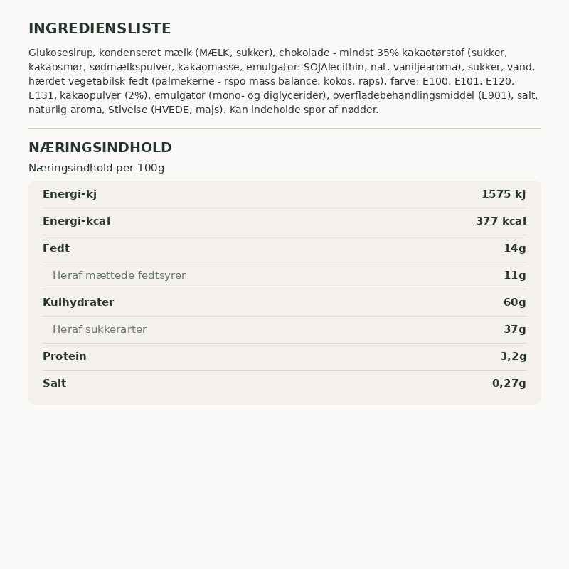Karamel Kompagniet - Karmelbar med romkugle